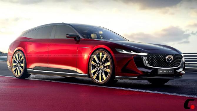 瓦罐造型 馬自達MAZDA EZ-6旅行版假想圖